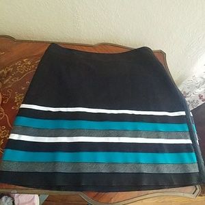 WHBM striped skirt